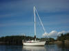 Anchored off Stuart Island