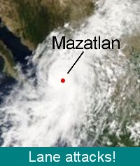 Hurricane Lane Attacks Mazatlan